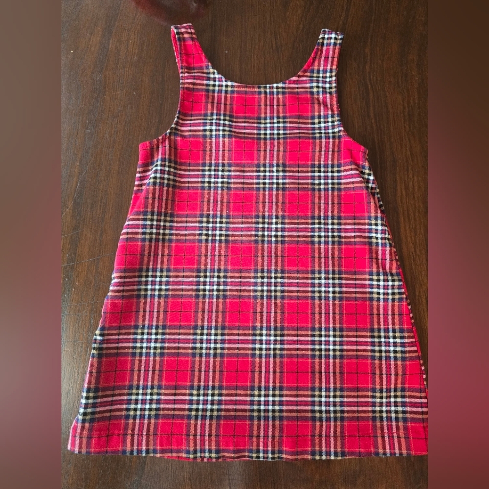 H&M Red and Black Plaid Jumper